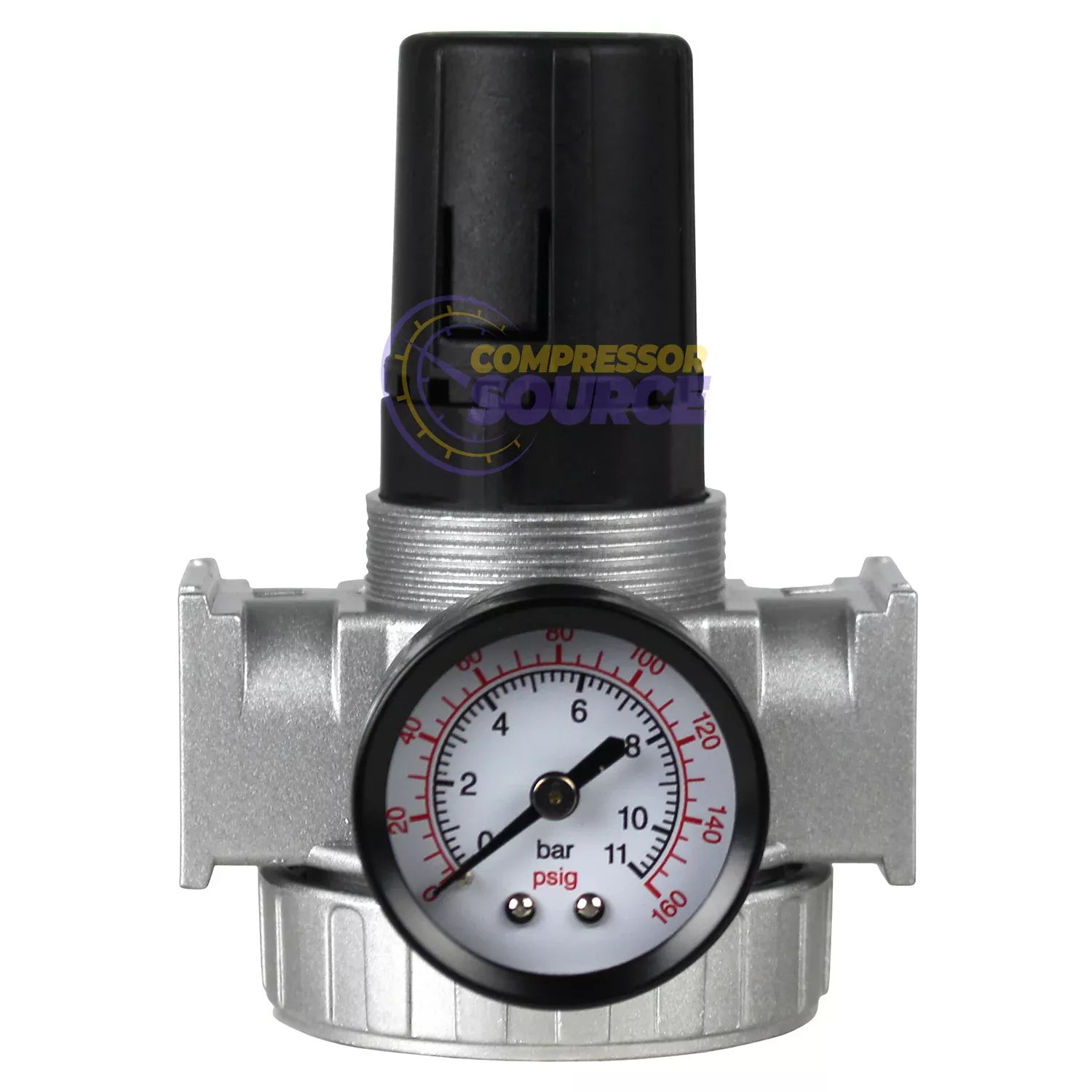 1/2" Air Compressor Pressure Regulator with Gauge – R804N