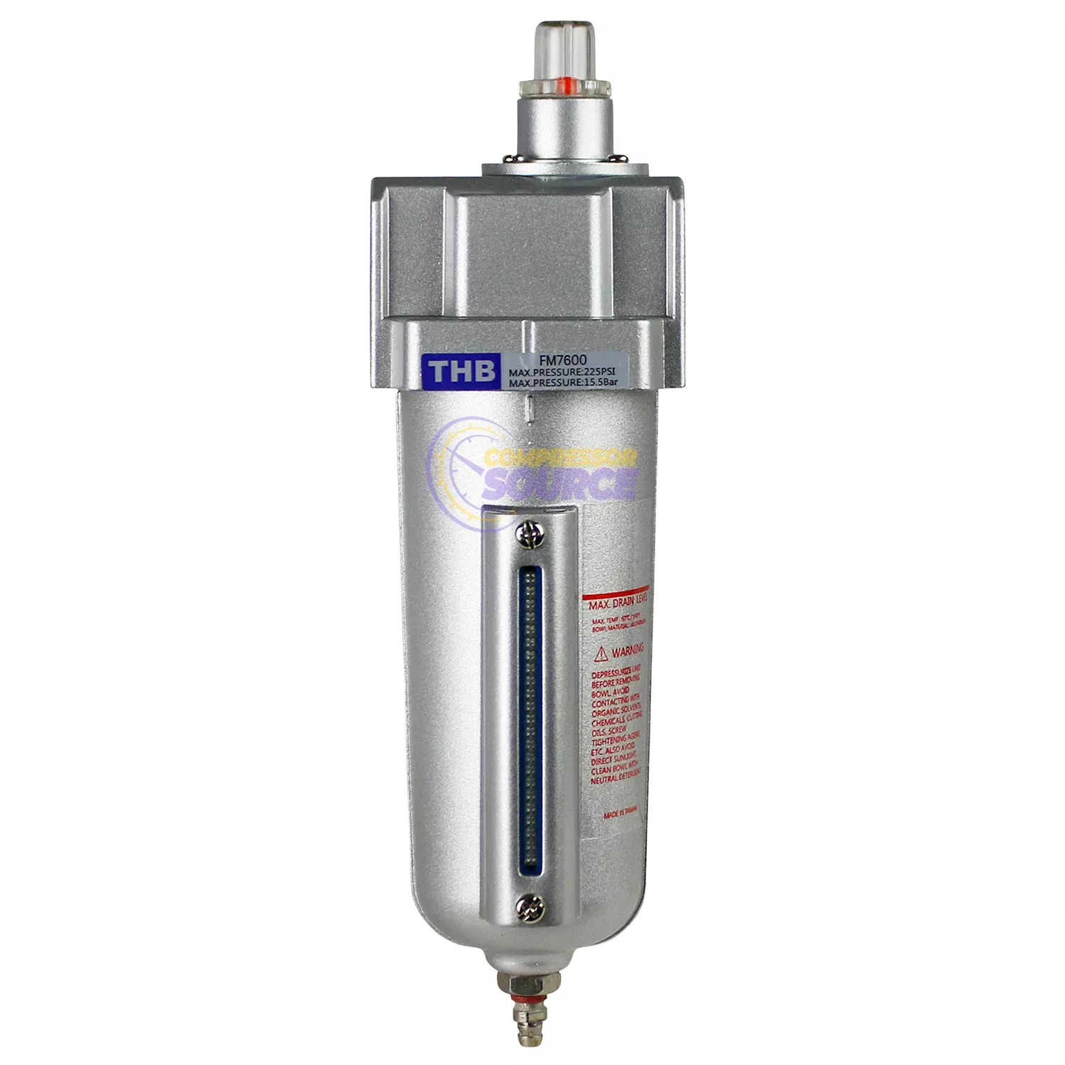1/2" Compressed Air Inline Coalescing Oil Removing Filter FM764
