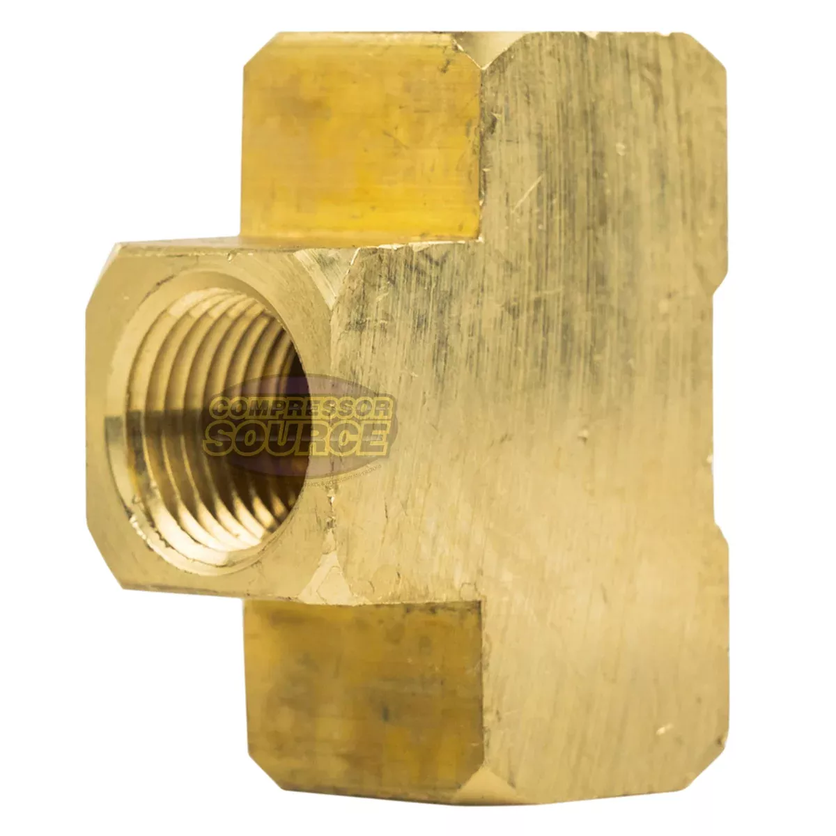 1/2" FNPT Female Brass Union Tee Joint Pipe Hose Connector 28027