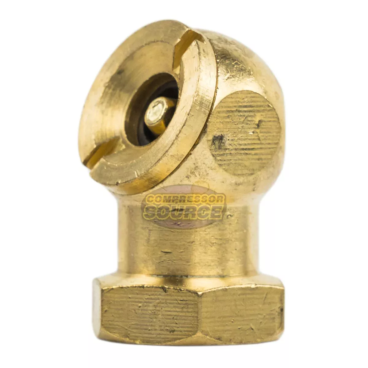 1/4" Air Tire Chuck Hex Ball Foot Solid Brass Tire Inflator Air Hose A