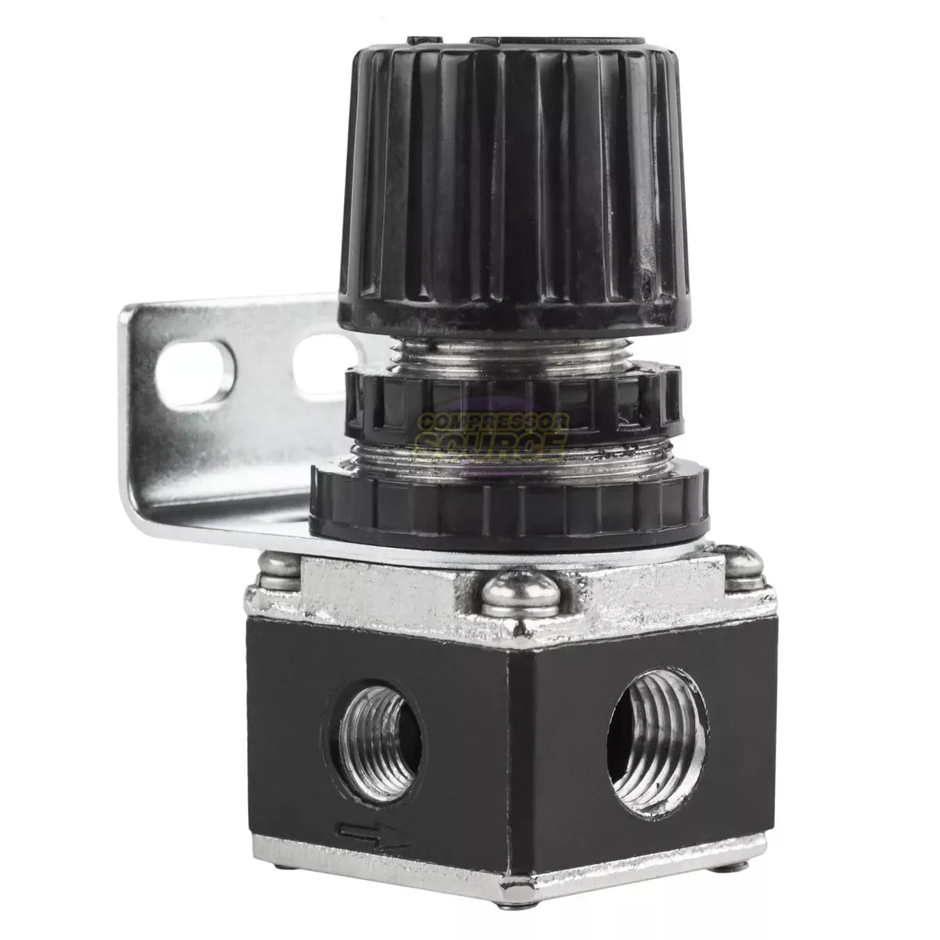 1/4" Industrial Air Compressor Mini Pressure Regulator with Wall Mount