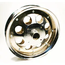 10" Steel Basic Wheel, Plated with 5/8" Bearing