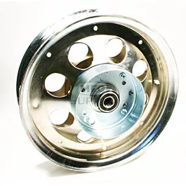 10" Steel Wheel With Riveted Brake Drum, 5/8" Bearing