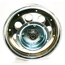 10" Steel Wheel With Riveted Brake Flanged Drum, 5/8" Bearing