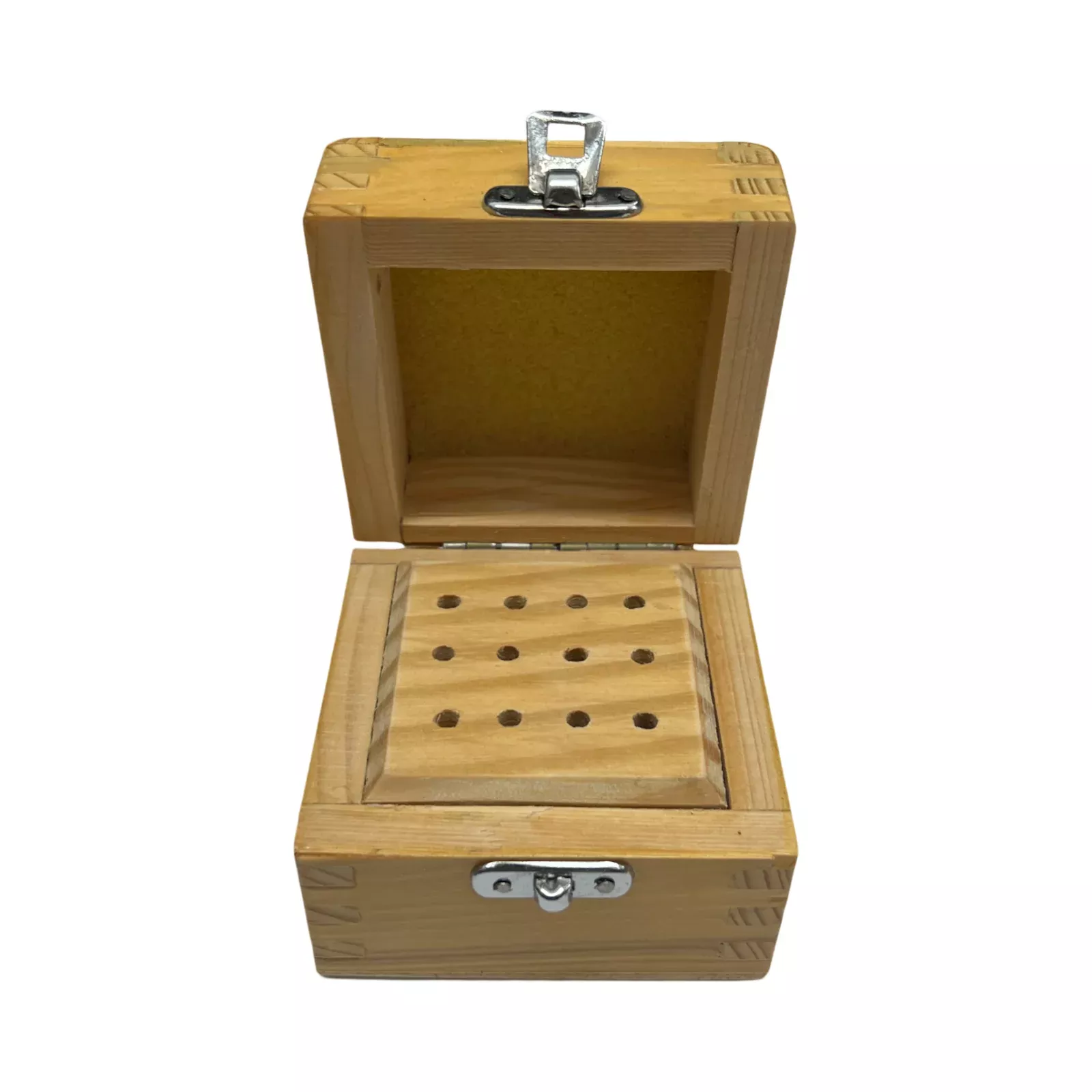 12 Hole Bur Stand - Wooden Box