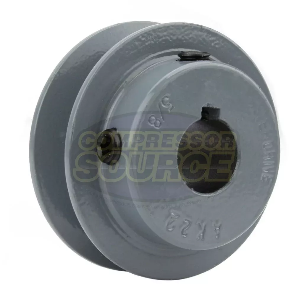 2.25" Single Groove A Section 4L Sheave with 5/8" (0.625") Keyed Bore