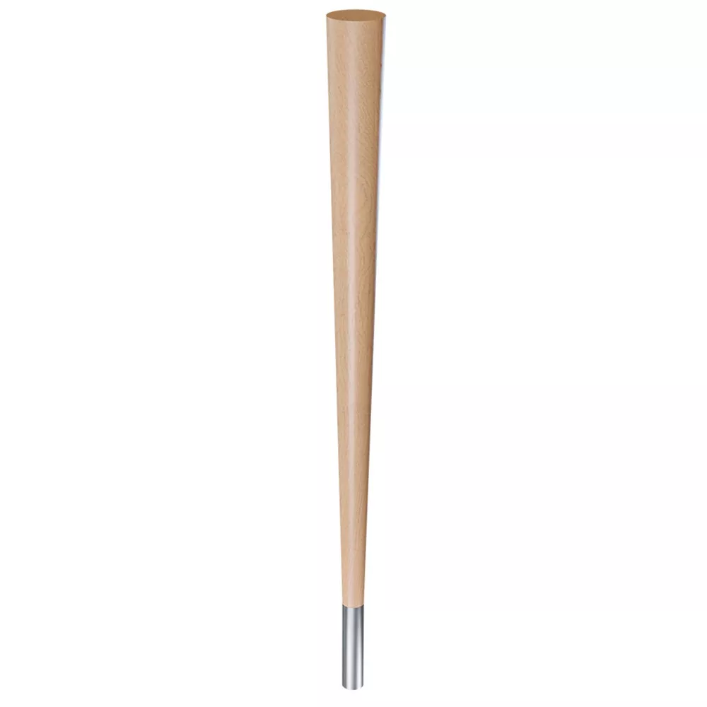 29'' Pre-Finished Turned Hard Maple Legs with 4''H Metal Feet