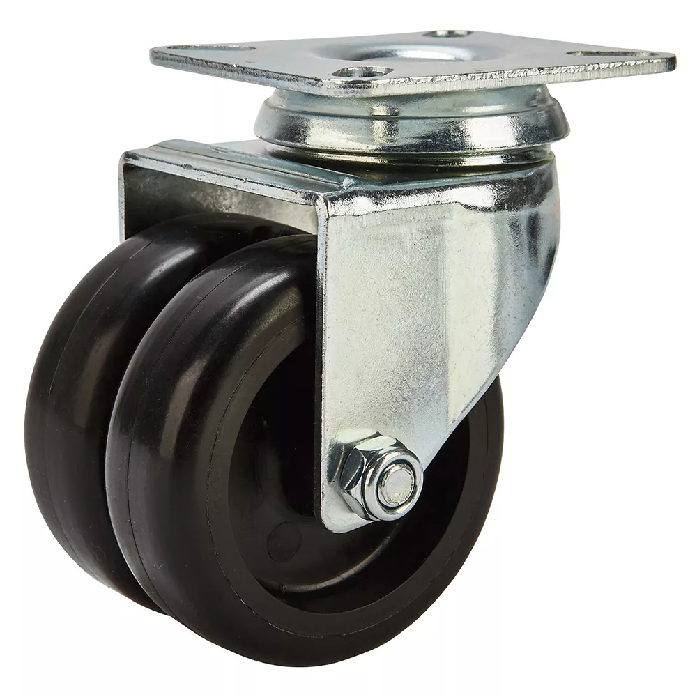 3'' 220-lb. Dual-Wheel Non-Marking Polyolefin Casters