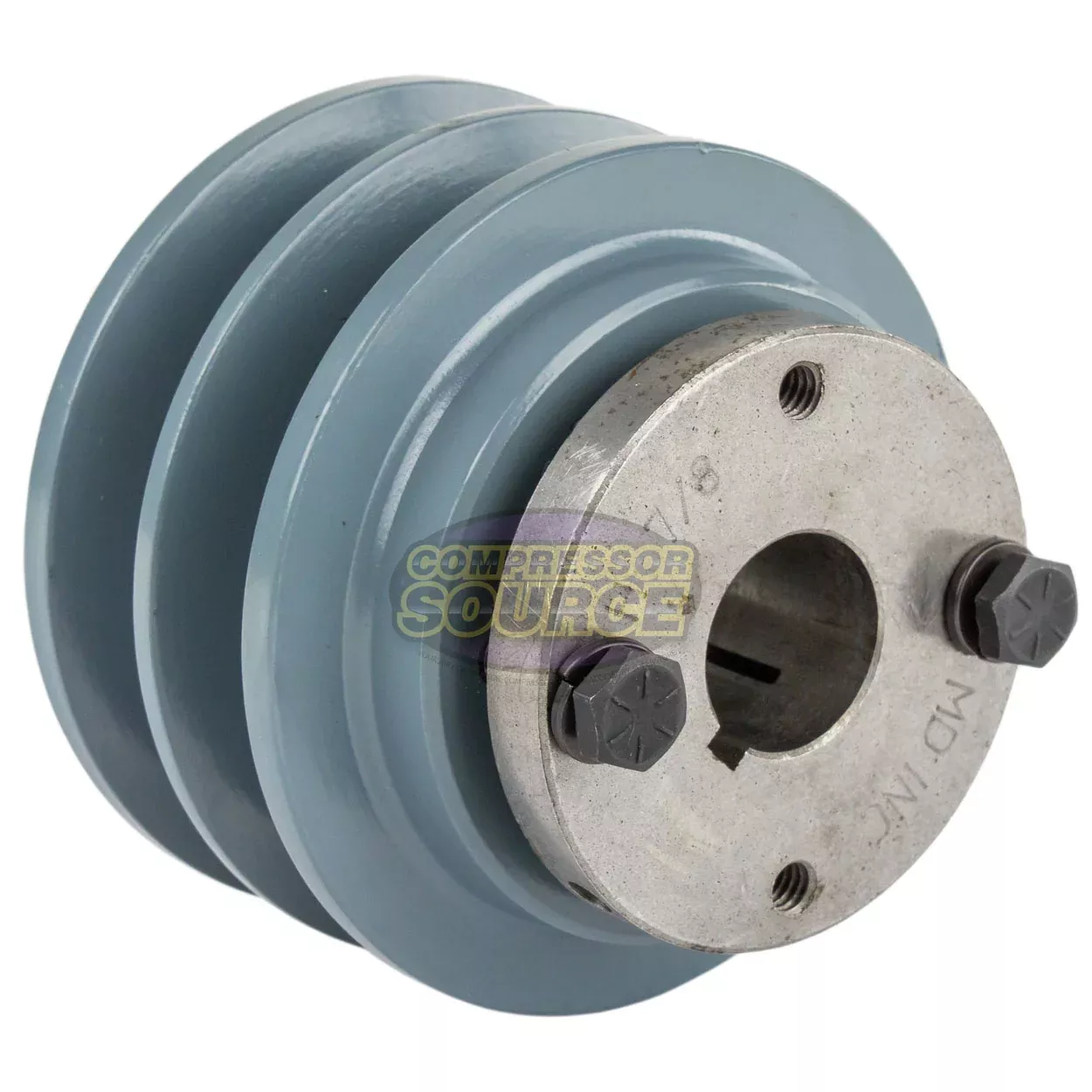 3.35" Double Groove B Section 5L Sheave with 7/8" (0.875") H-Style Spl