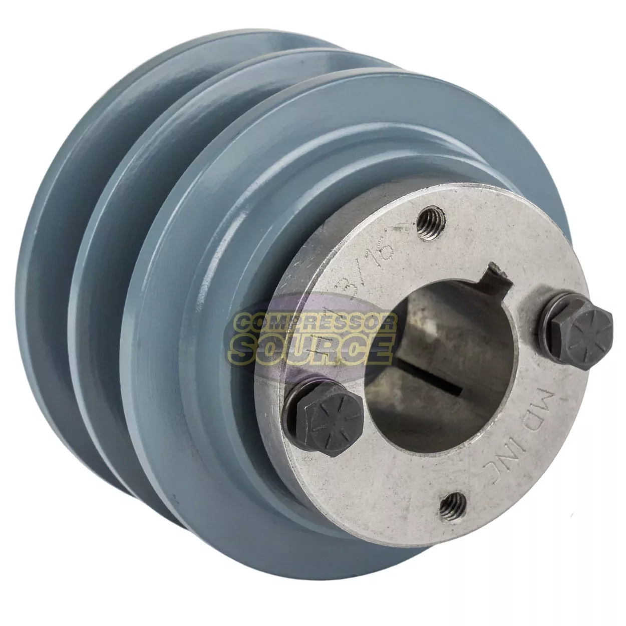 3.5" Double Groove B Section 5L Sheave with 1-3/16" (1.1875") H-Style