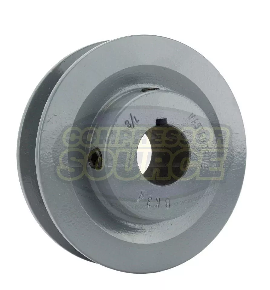 3.5" Single Groove B Section 5L Sheave with 7/8" (0.875") Keyed Bore -