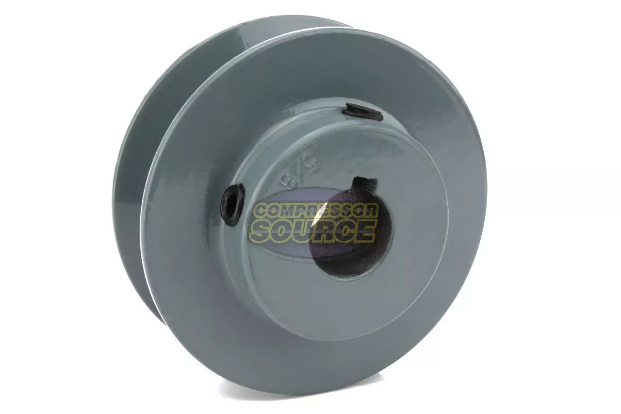 3.75" Single Groove A Section 4L Sheave with 5/8" (0.625") Keyed Bore