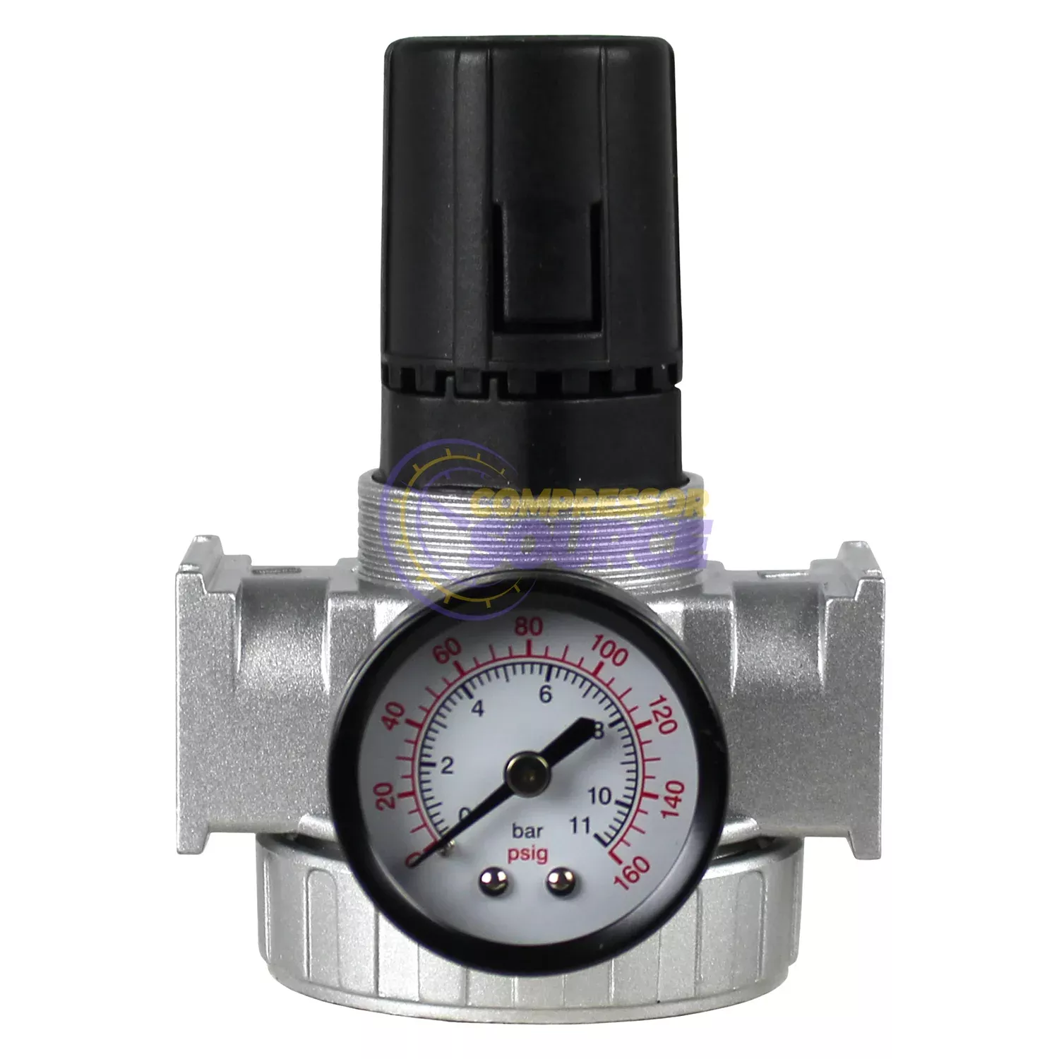3/8" Air Compressor Pressure Regulator with Gauge – Large Body – R803