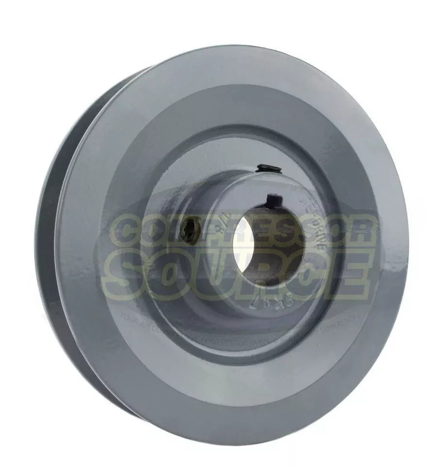 4.5" Single Groove B Section 5L Sheave with 7/8" (0.875") Keyed Bore -
