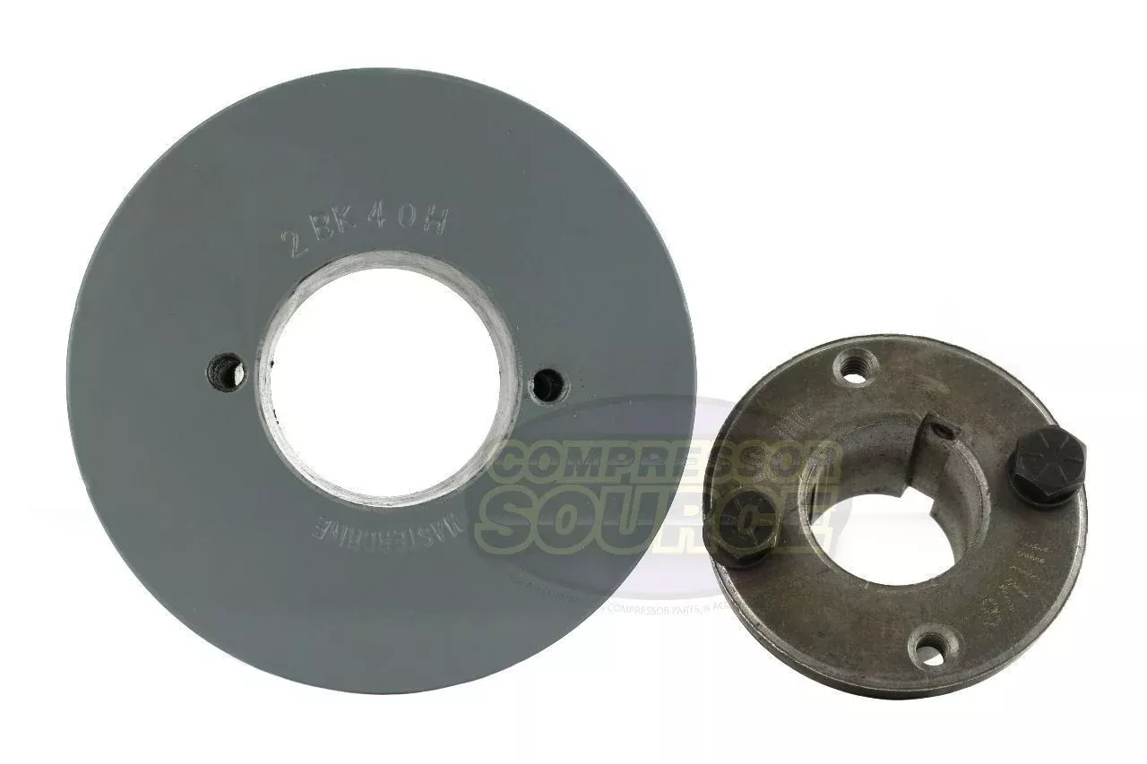 4" Double Groove B Section 5L Sheave with 1-3/8" (1.375") H-Style Spli