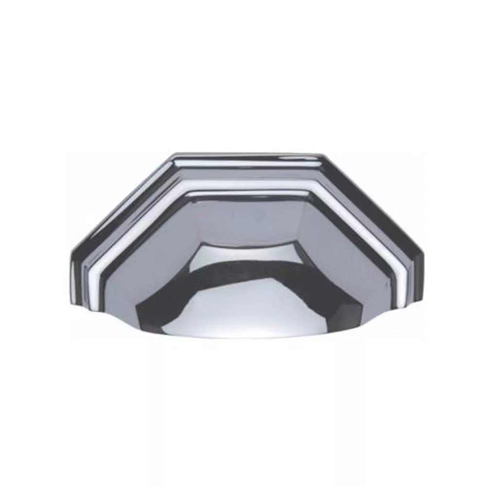 4''Hex Cabinet Bin Pull, Polished Chrome