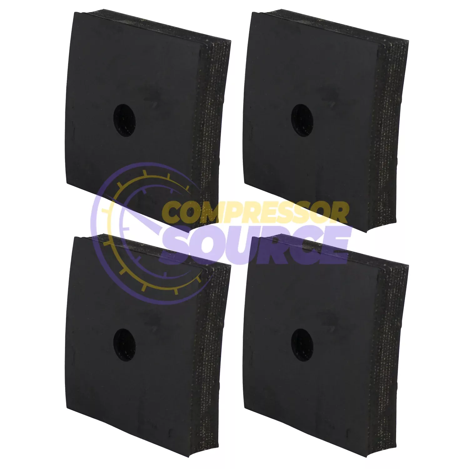 4" x 4" x 1" Anti-Vibration Pads 4-Pack