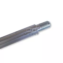 40" Standard Solid Steel Axle Short End, 1" dia