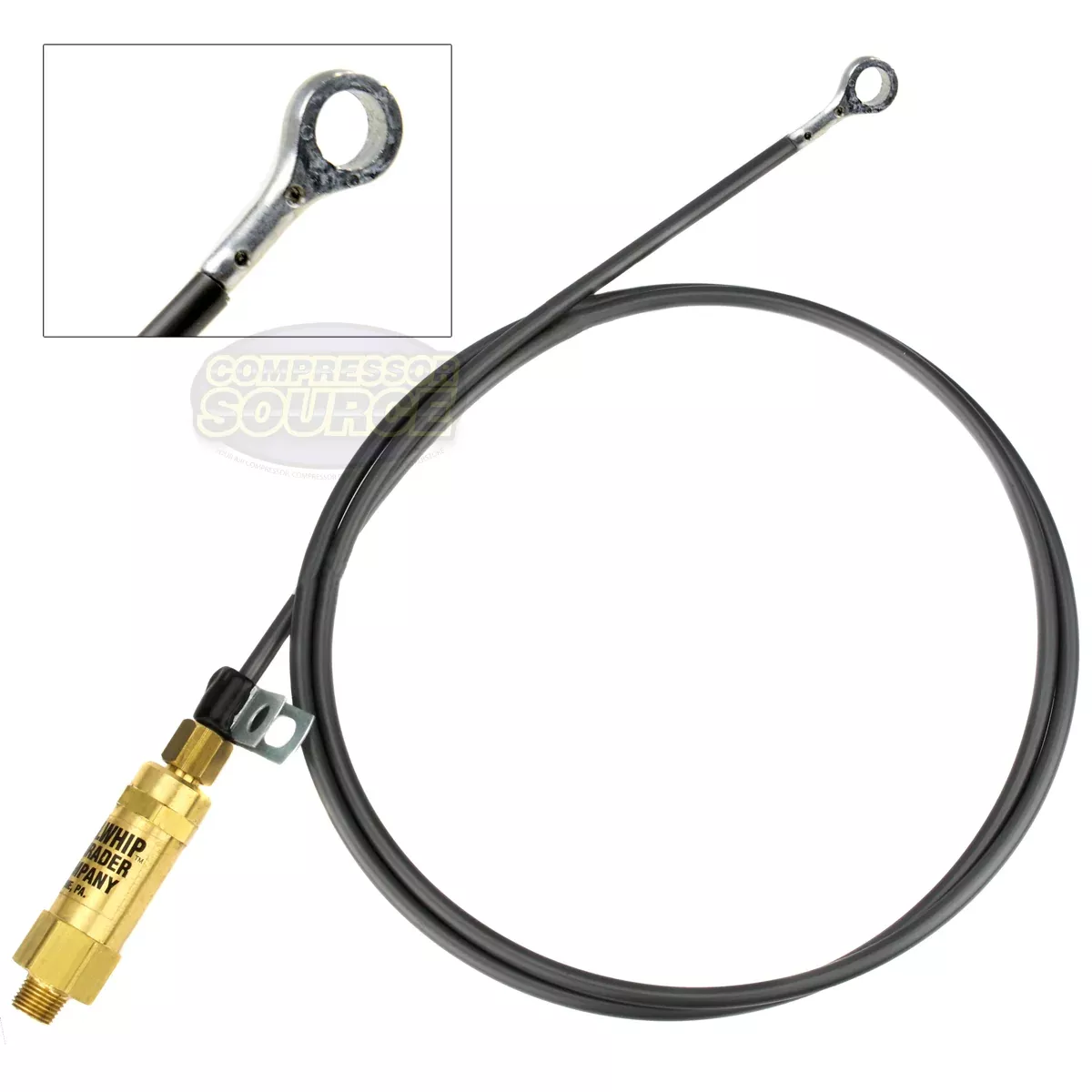 48" Eagle Air Compressor Engine Throttle Control Cable Bullwhip With E