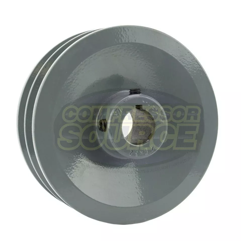 5" Double Groove B Section 5L Sheave with 7/8" (0.875") Keyed Bore - 2