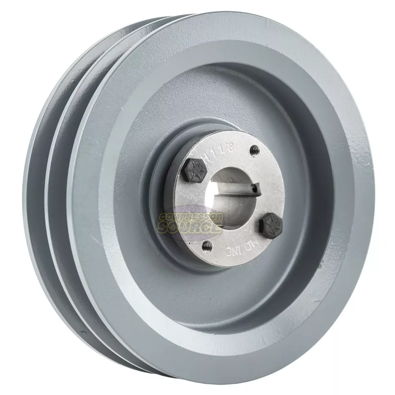 6.75" Double Groove B Section 5L Sheave with 1-1/8" (1.125") H-Style S