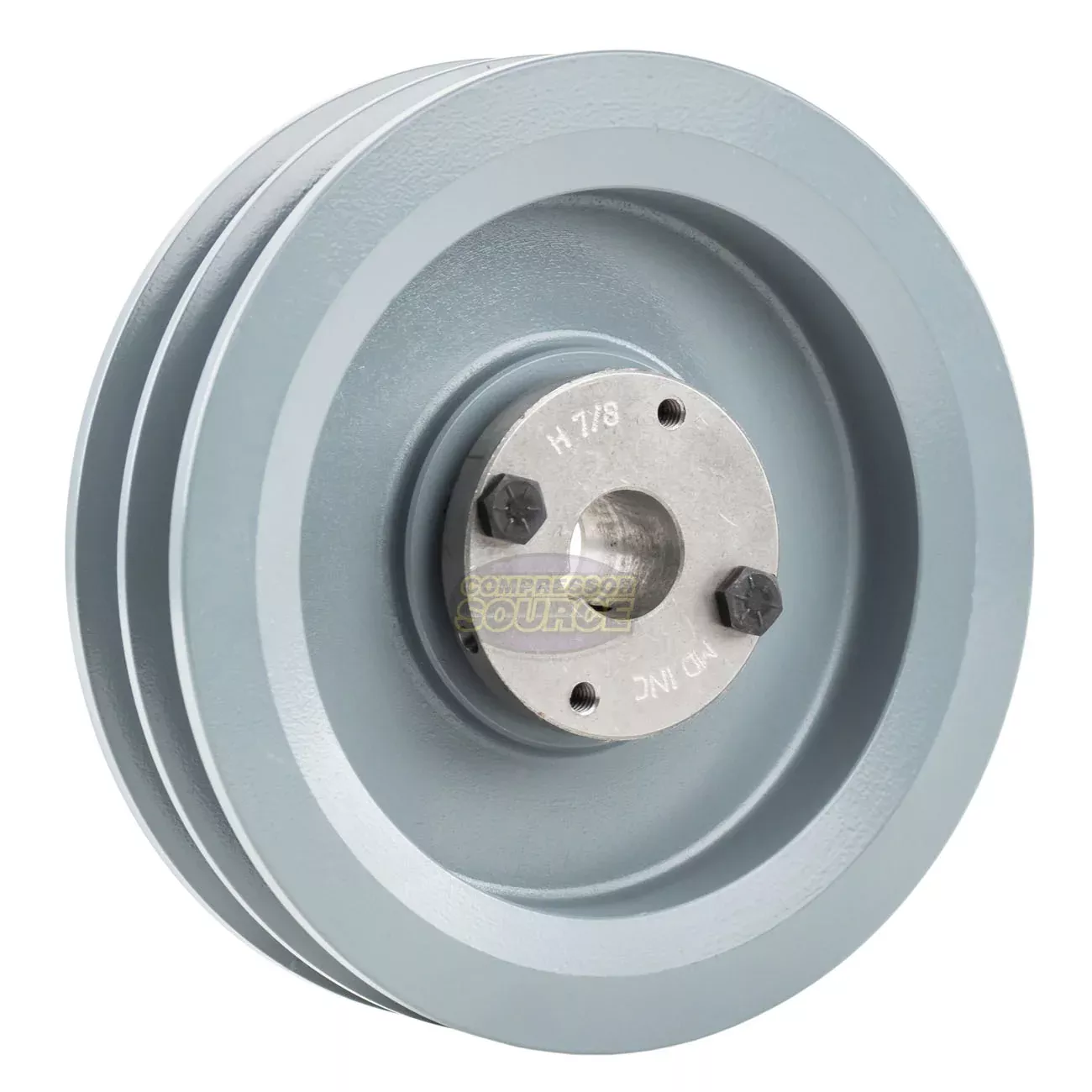 6.75" Double Groove B Section 5L Sheave with 7/8" (0.875") H-Style Spl