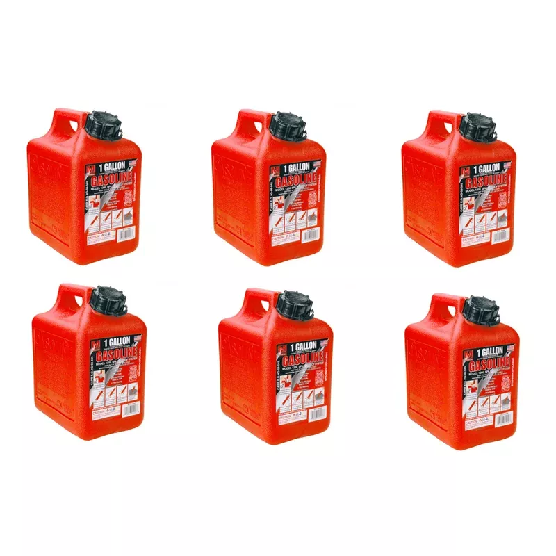 (6) Midwest 1 Gallon Gas Cans