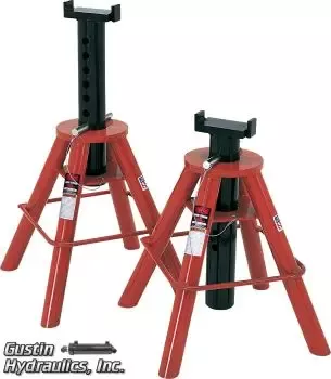 81210 - 10 Ton Cap. Jack Stands - Pin Type-[High]-U.S.A.