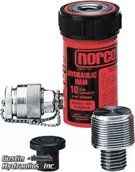 910027A - 10 Ton Short Ram with Adapter, 2-1/8" Stroke