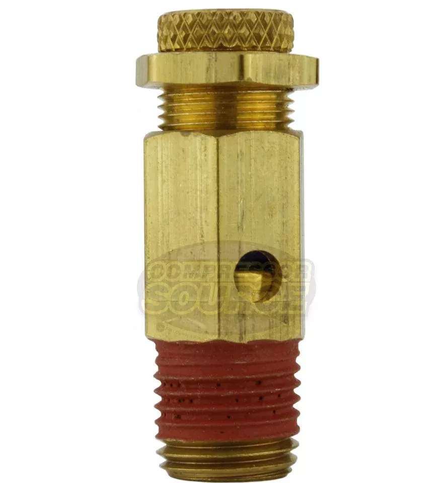 Adjustable Pressure Pop-off Relief Valve 1/4" MNPT 50 - 100 PSI