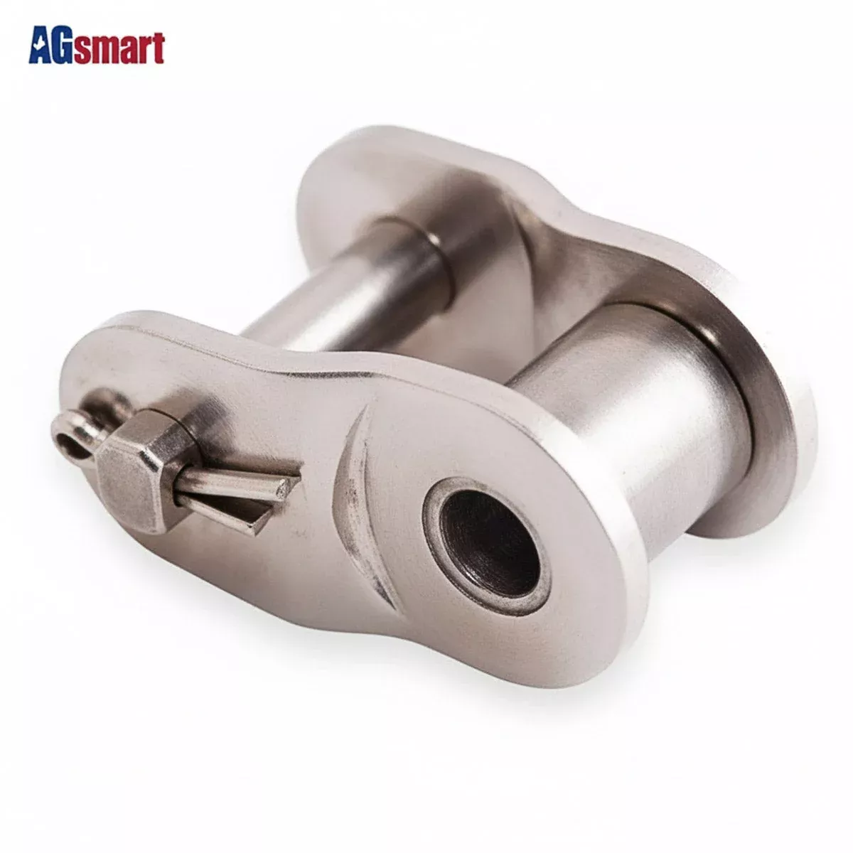 AgSmart Roller Chain Offset Half Link - #2050 Single Strand, Double Pitch, Stainless Steel, 1-Pack