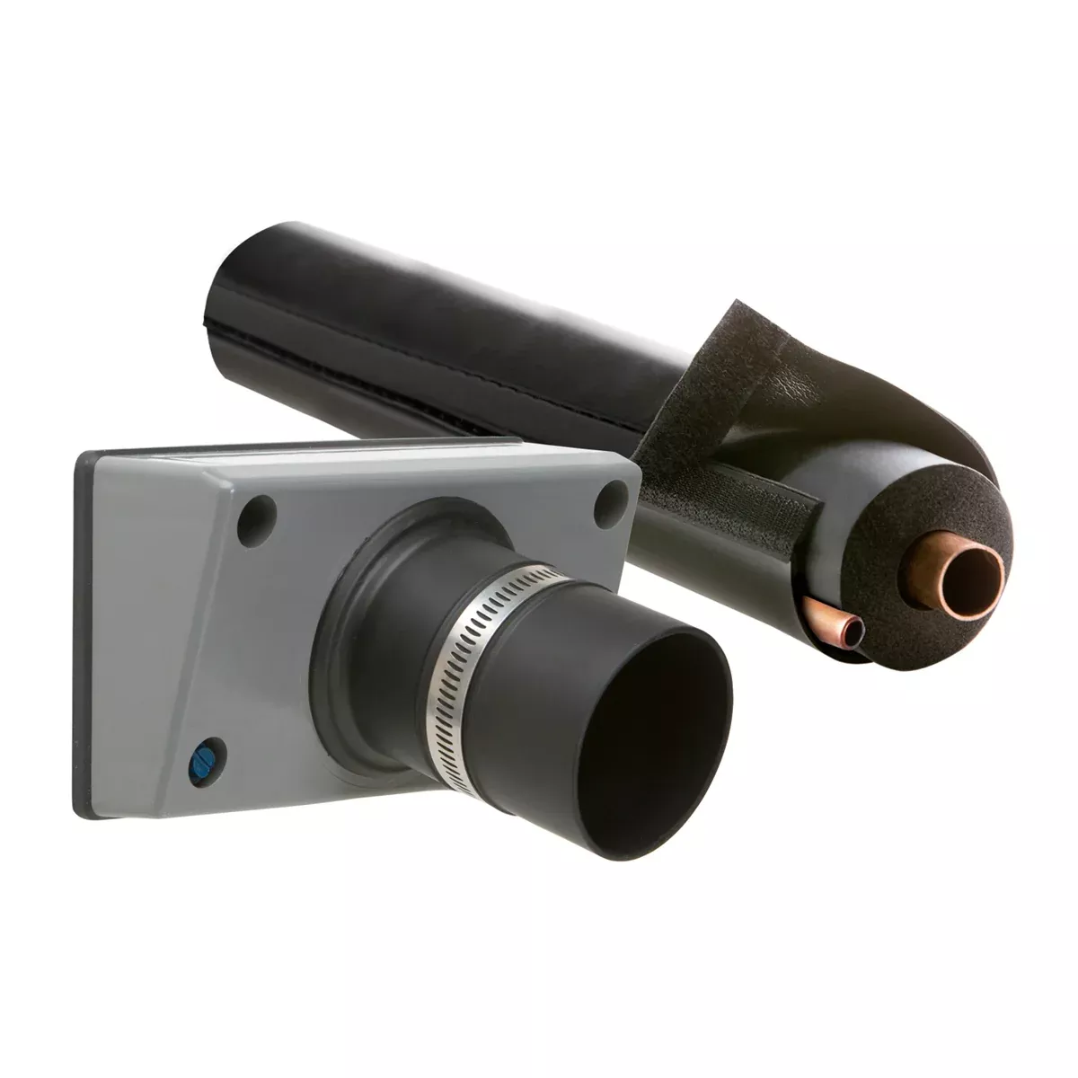 Airex TSS-675G-72C-B PRO-SYSTEM KIT for 5/8" - 7/8" Line Sets with 3/4" Wall Insulation, Gray/Black (TITAN OUTLET & E-FLEX GUARD), for Siding