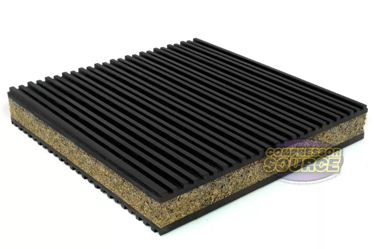 Anti Vibration Pad Isolation Dampener Isolation 6x6x7/8 Rubber/Cork HV