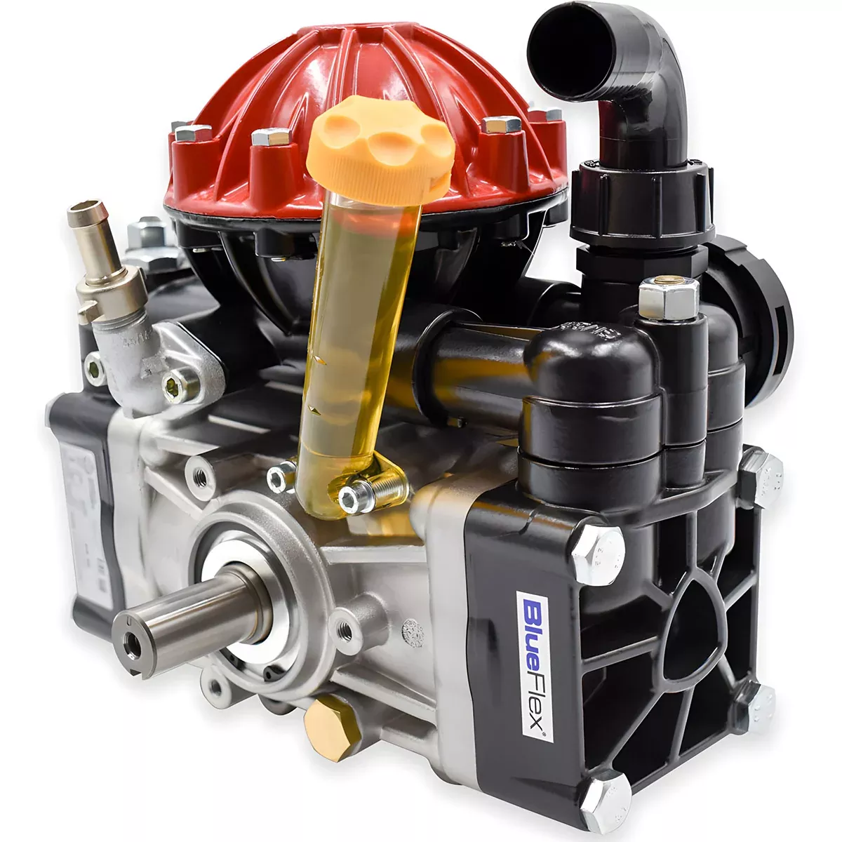 AR50 MEDIUM PRESSURE TWIN DIAPHRAGM PUMP - SP VERSION WITH FLANGE TO ATTACH GEARBOX OR SHAFT KIT