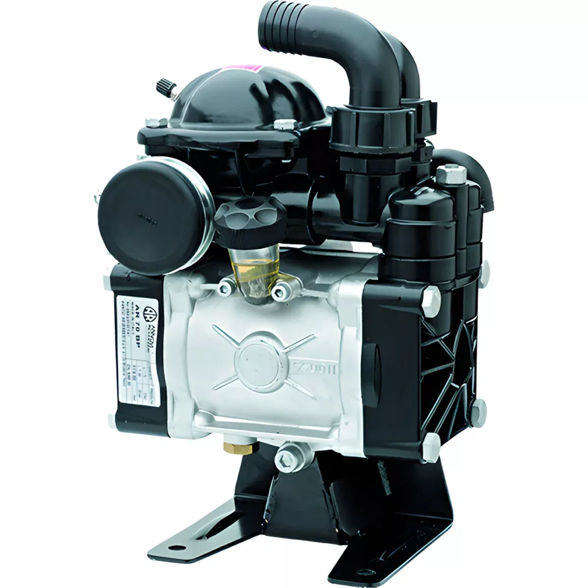 AR70 LOW PRESSURE TWIN DIAPHRAGM PUMP - SP VERSION WITH FLANGE TO ATTACH GEARBOX OR SHAFT KIT