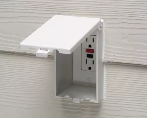 Arlington DBVM1W Vertical Stucco, Textured, Rigid Siding Box, White Cover