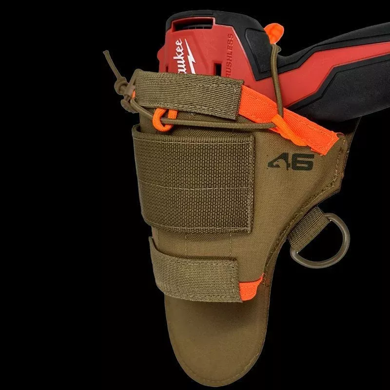 Atlas 46 A46-10-00007-1178-00 Universal Drill Holster ROTATE/QUICK RELEASE Coyote/Orange