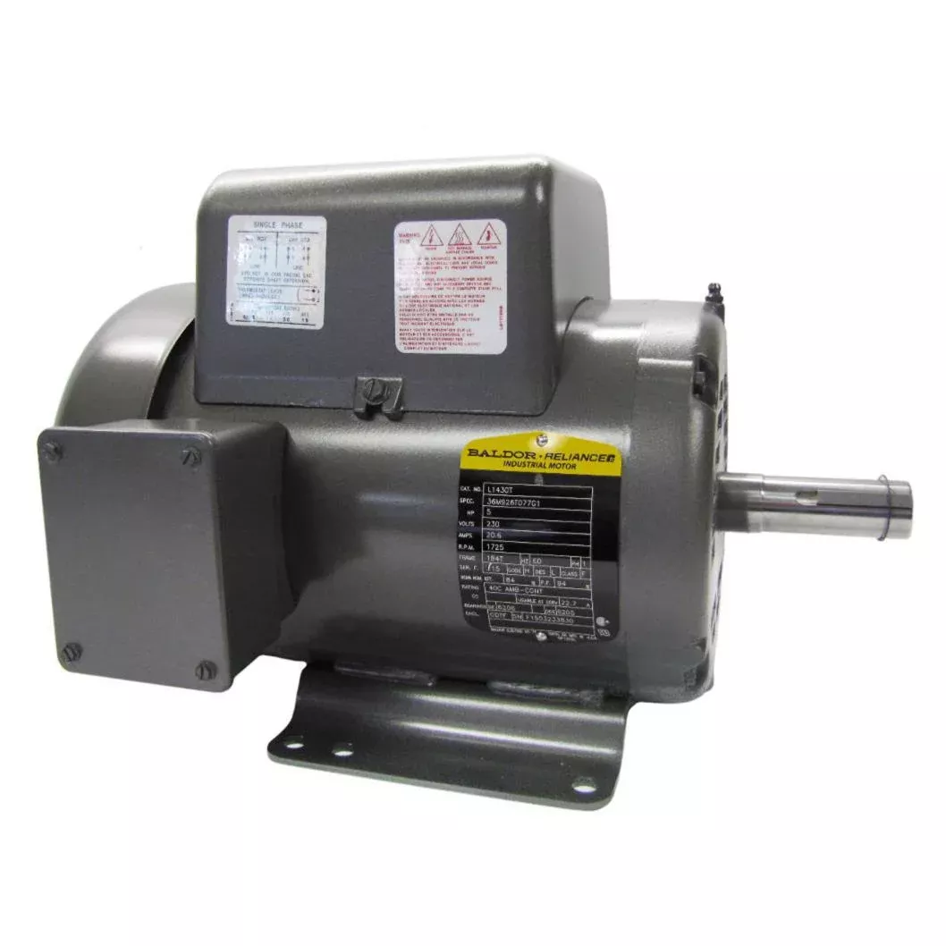 Baldor L1430T 5 HP 1 Phase Motor 1725 RPM 184T | Compressor Source