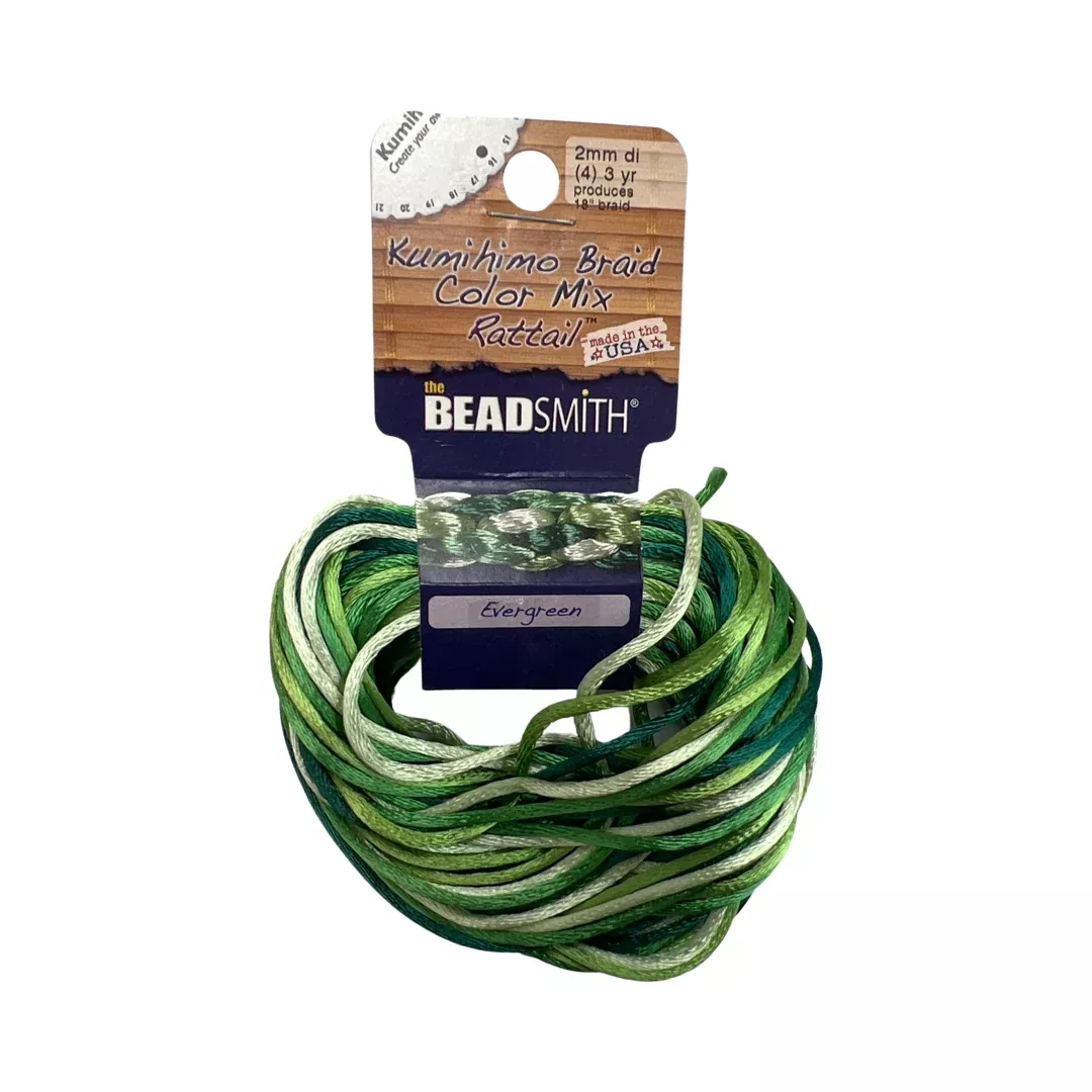 Beadsmith Rattail Satin Cord Mixes - 2 mm (4) (3 Yards)