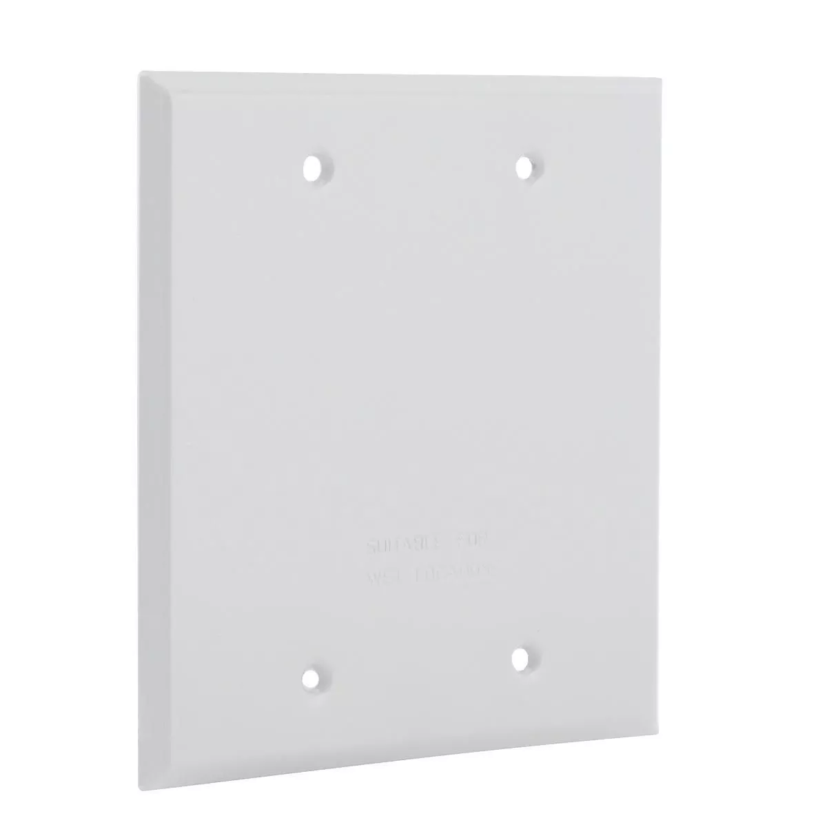 Bell 5175-1 2-Gang Weatherproof Cover Blank, White