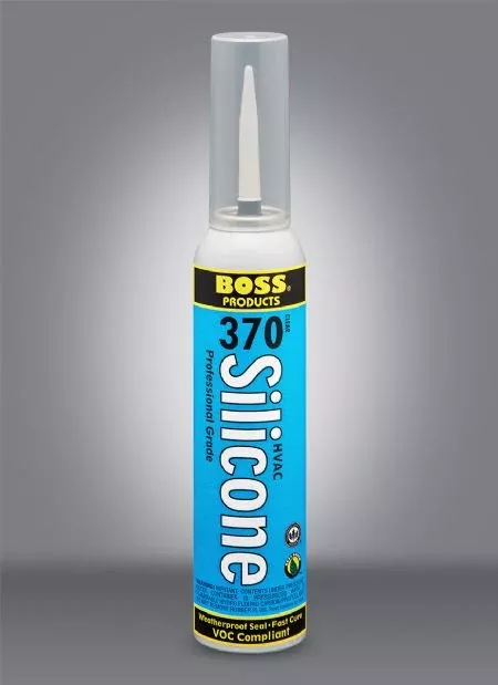 Boss Products 370 HVAC Silicone Sealant, 8 oz Pressure Can, Clear