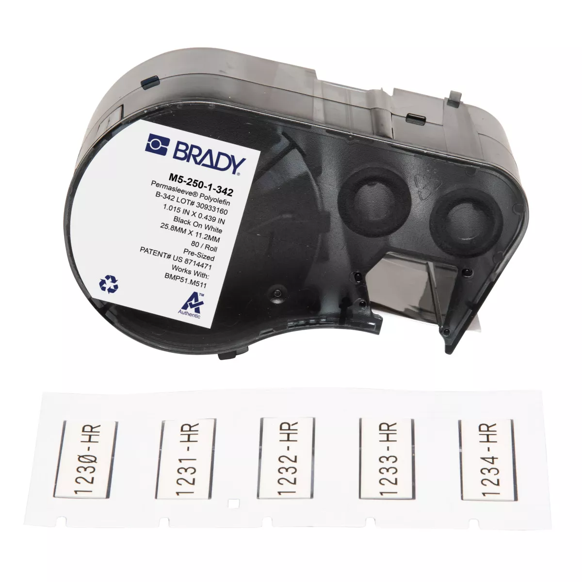 BRADY M5-250-1-342 Sleeve 0.25 in D