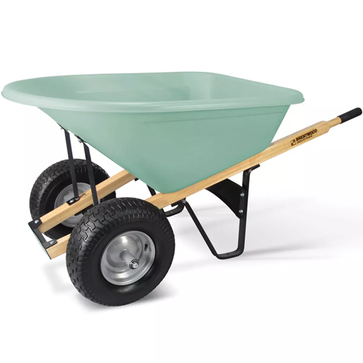Brentwood BW8D 8 Cu. Ft. Double Wheel Wheelbarrow