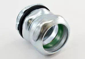 Bridgeport 252-SRT 1" EMT Raintight / Concrete-tight Compression Connector, Steel