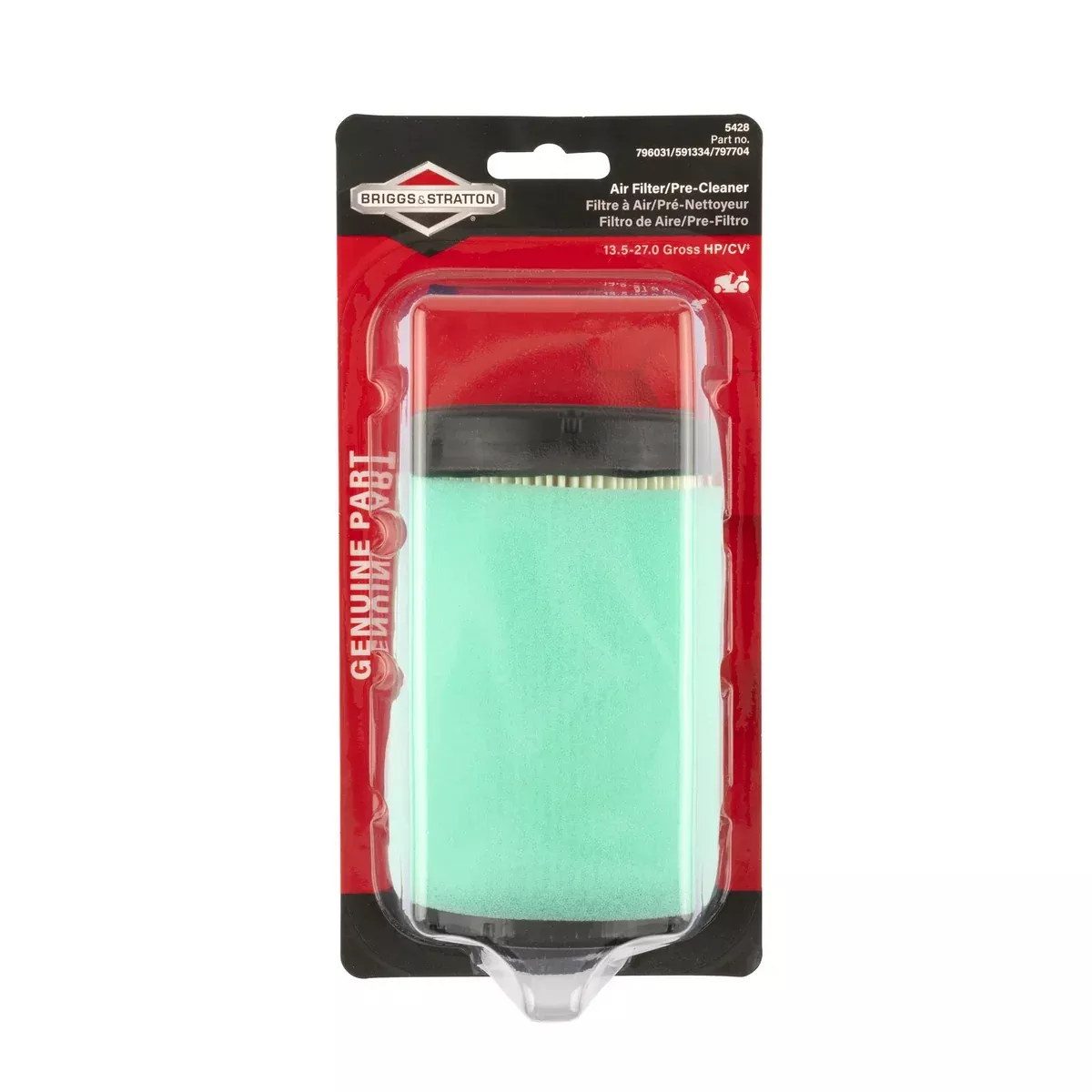 Briggs & Stratton 5428K Air Filter W/ Pre-Cleaner
