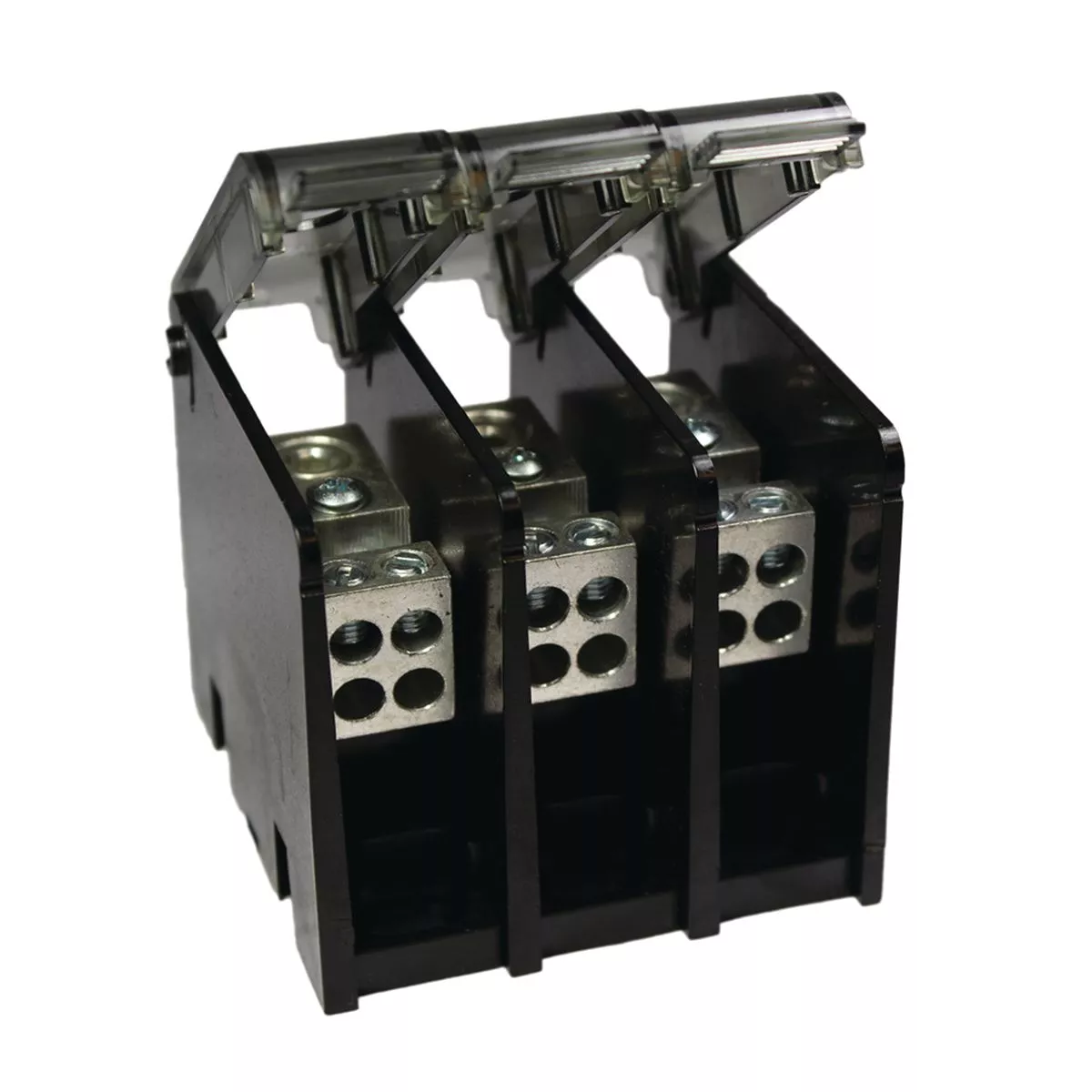 Burndy BDBLHC263503 Power Distribution Block, 3 Pole, AWG 6 - 350 kcmil (Run), AWG 14 - 2/0 (Tap)