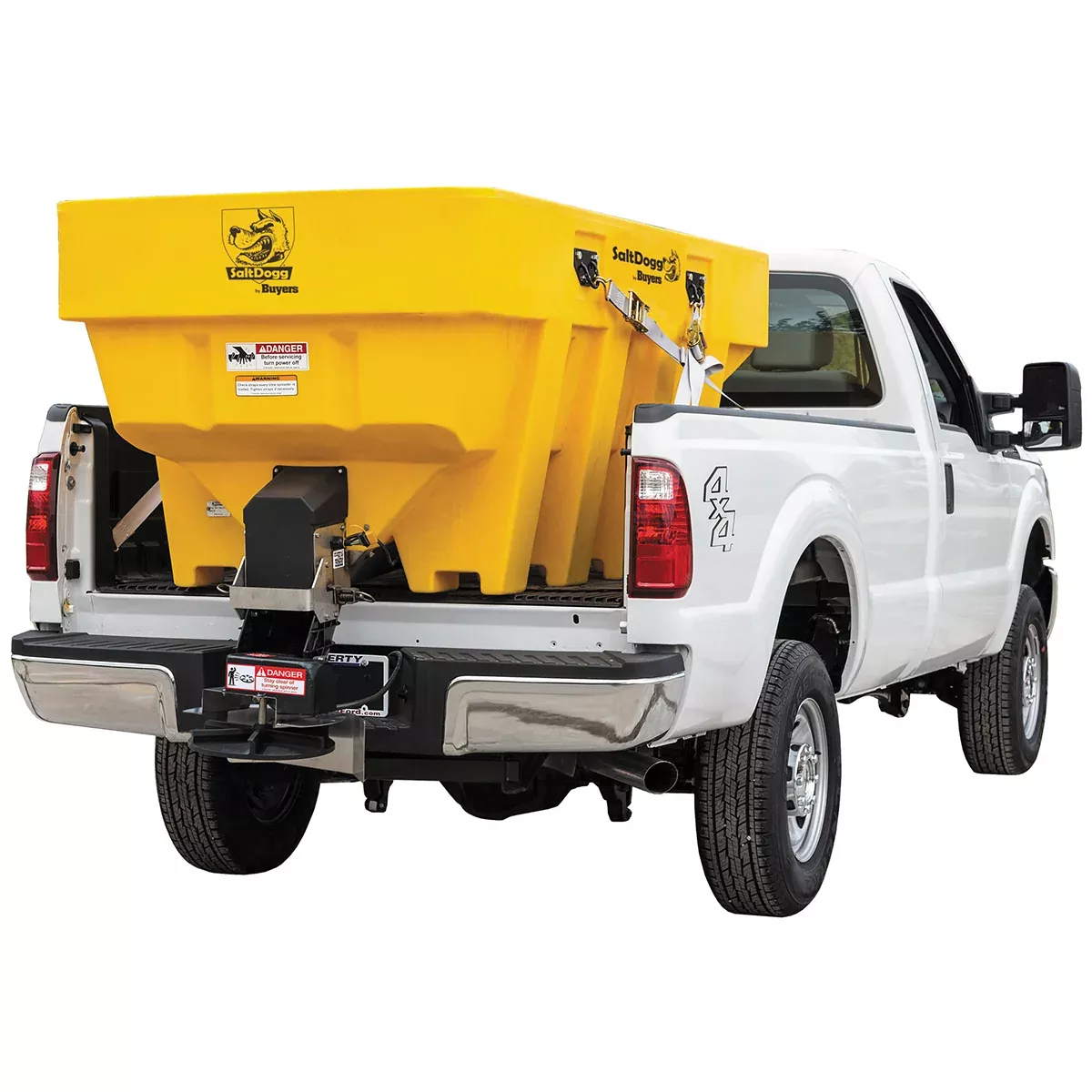 Buyers SaltDogg SHPE2000YEL Electric Poly Hopper Spreader (Yellow)