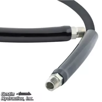 BVA CS3814B HOSE HYD RUBBER 1/4"ID 3 FT 3/8"-18 NPTF ENDS - 10,000 PSI