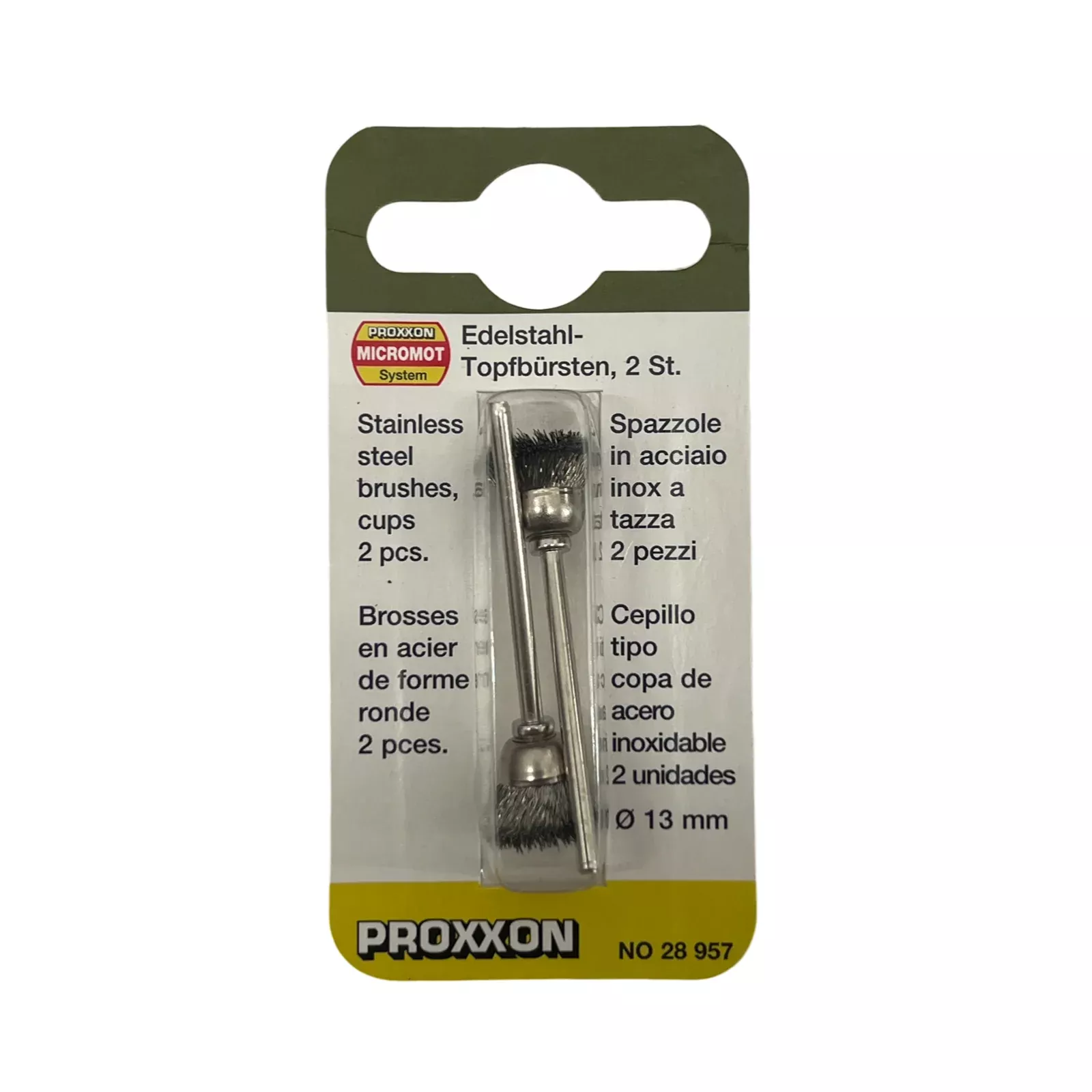 Carbon Steel Cup Brushes - 2 Pack