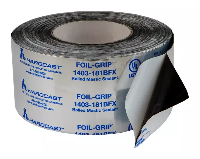 Carlisle Hardcast 309780 Foil-Grip 1403-181BFX Rolled Mastic Sealant for Cold Temperatures, 3" x 100'